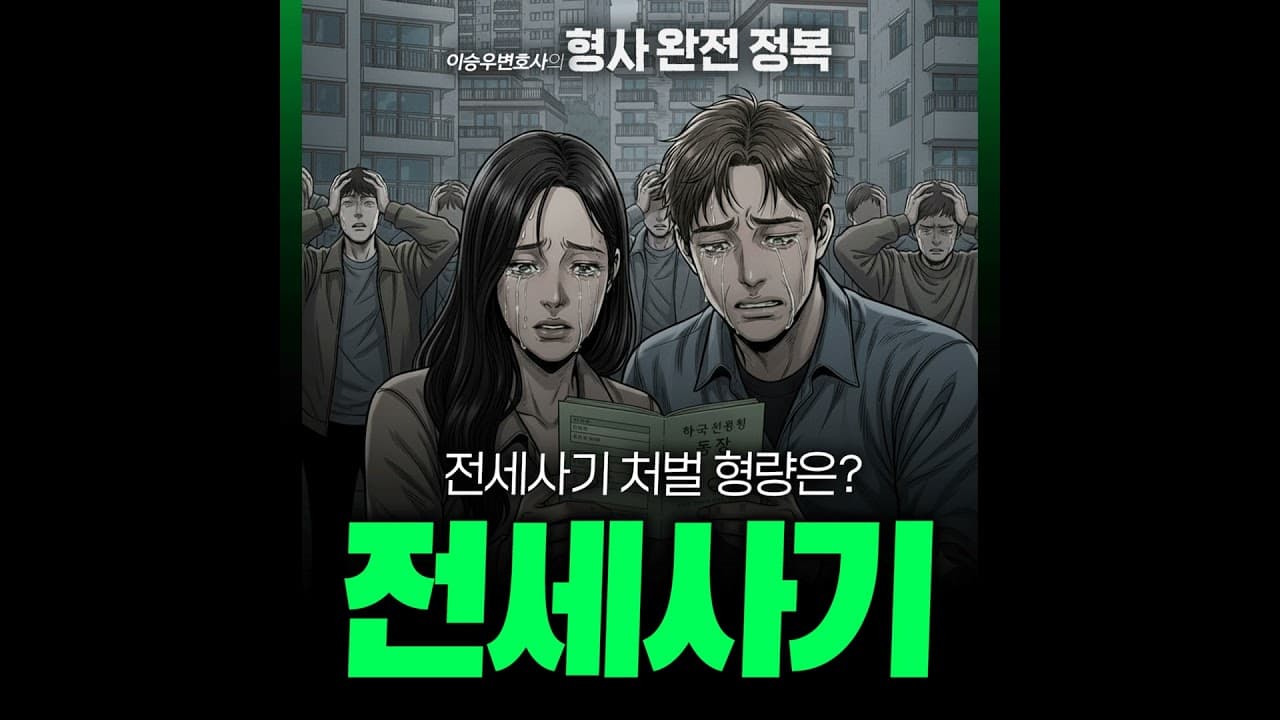 전세사기시리즈 : 전세사기 처벌 [이승우변호사의 형사 완전 정복]