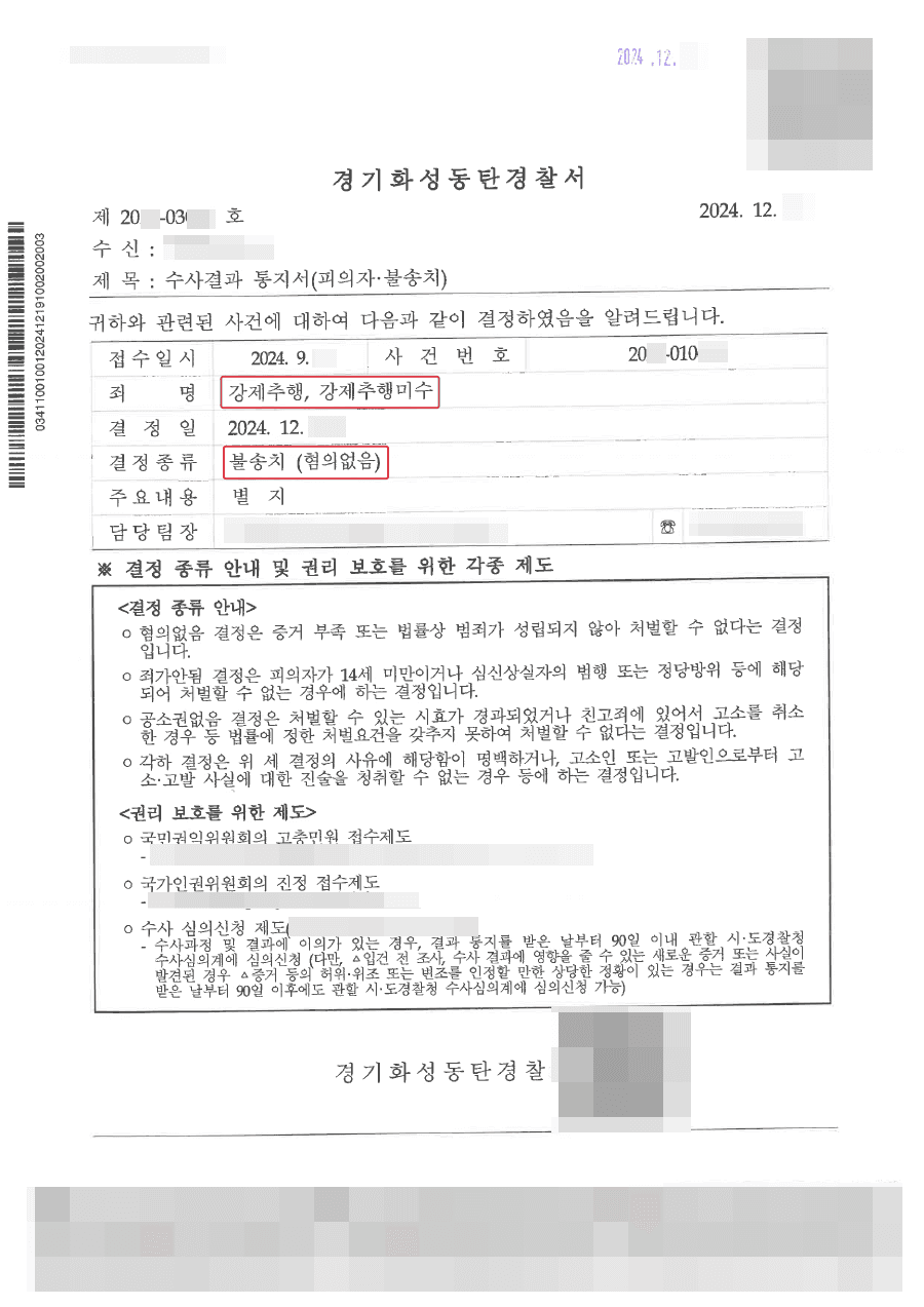 무혐의 불송치ㅣ합의하에 한 스킨십 강제추행 고소장으로 돌아왔다면?